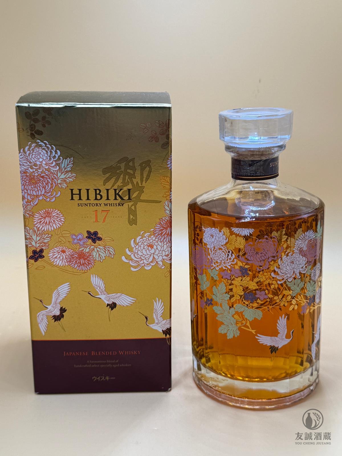 【0208】三得利 響 17年 限量版｜花鳥風月｜完美全品｜典藏價 $9,500 友誠酒藏
