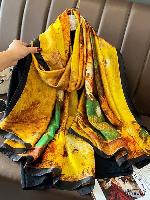 Flower Print Sun Protection Shawl&Scarf | IFYHOME