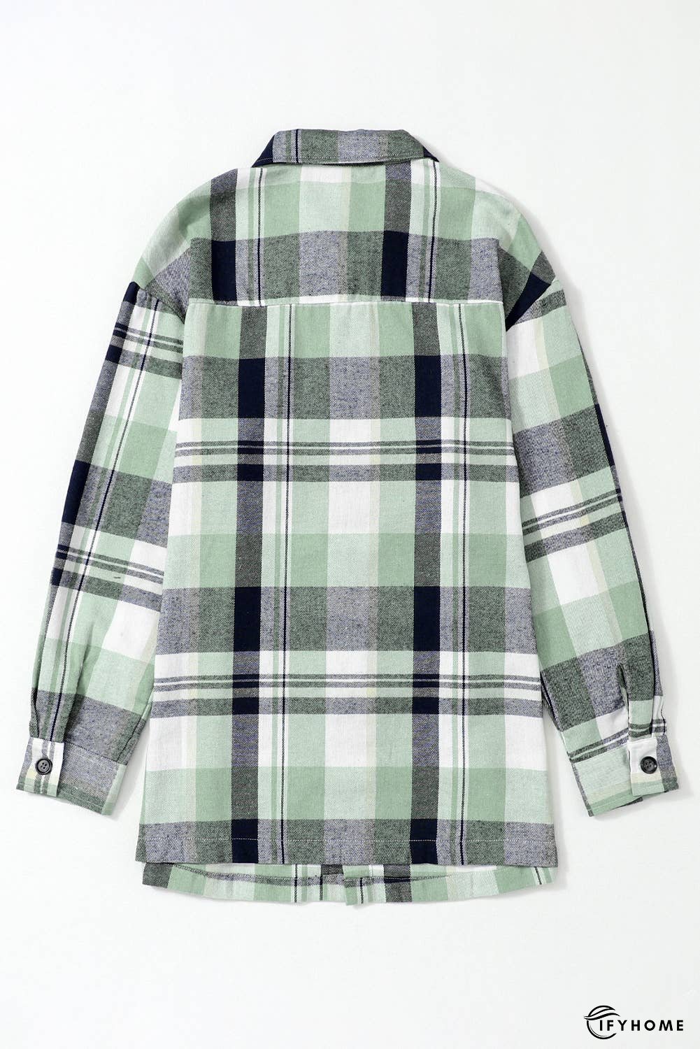 Plaid Button Up Patch Pocket Shirt | IFYHOME