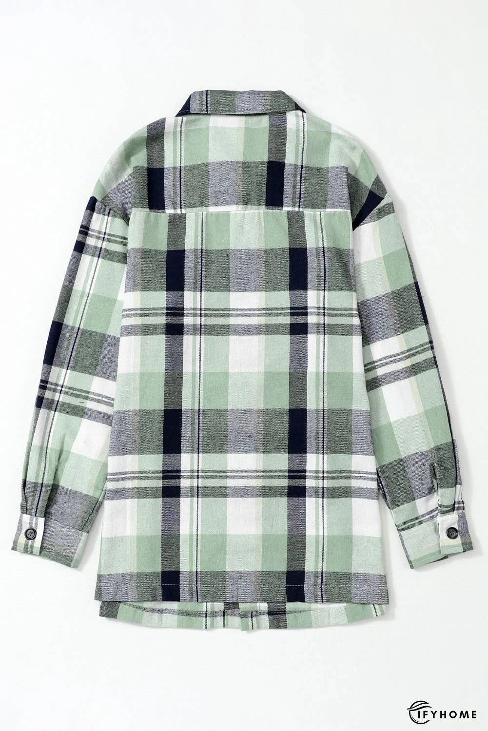 Plaid Button Up Patch Pocket Shirt | IFYHOME