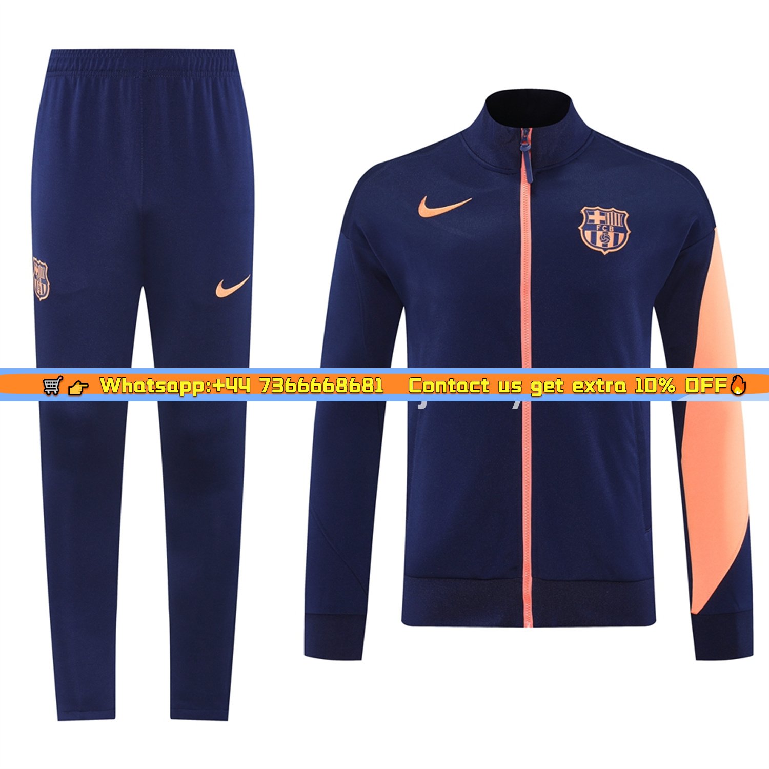 B.A.R.S.A 25-26 Jacket Training Tracksuit - Royal Blue top & Royal Blue Pants