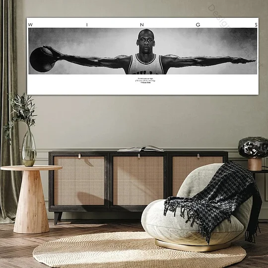 Michael Jordan Wings Canvas | The GOAT Motivational Decor