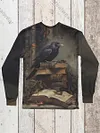 Unisex Raven Print Casual Short Sleeve T-Shirt