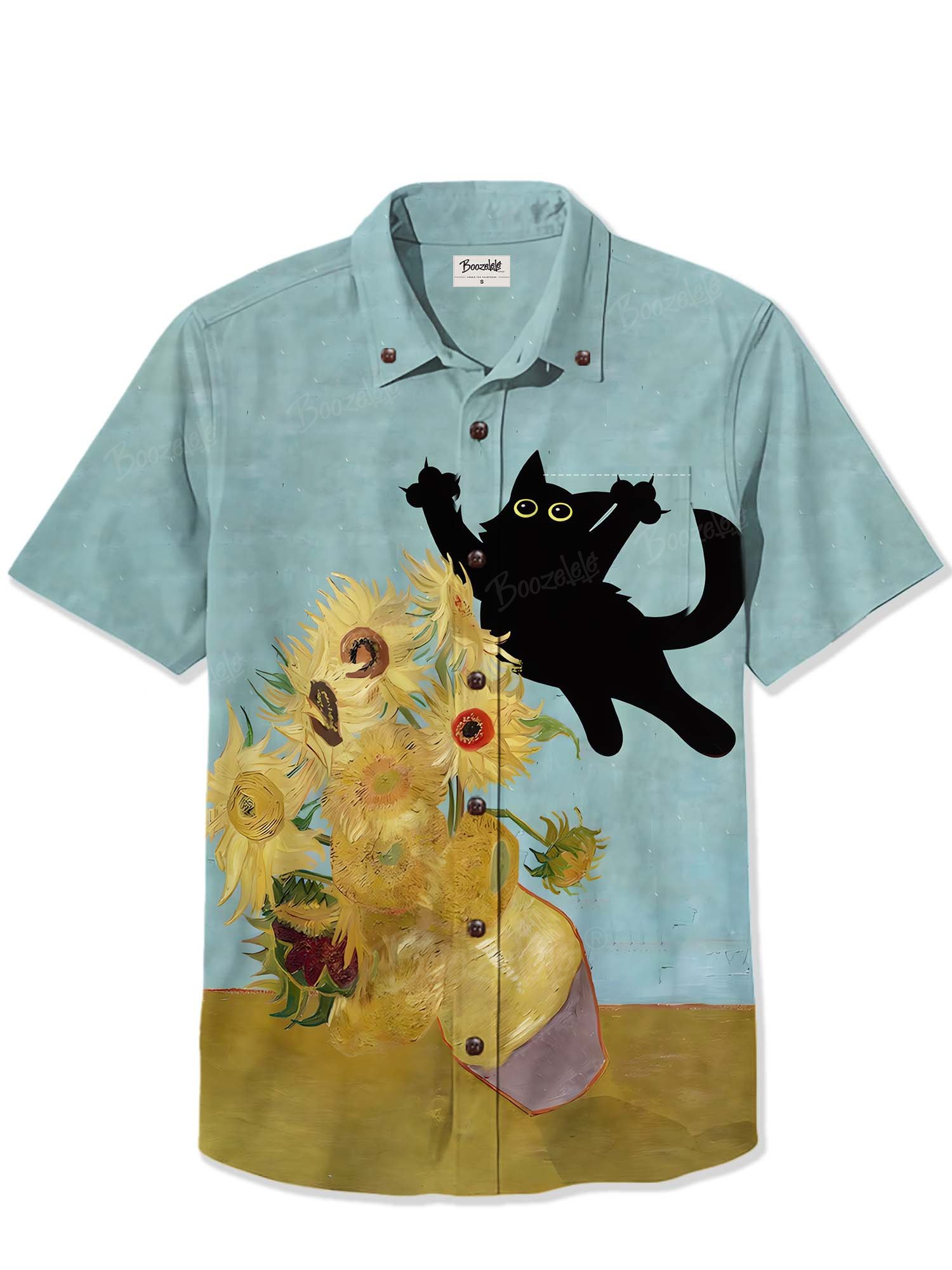 Sunflower cat - 100% Cotton Shirt