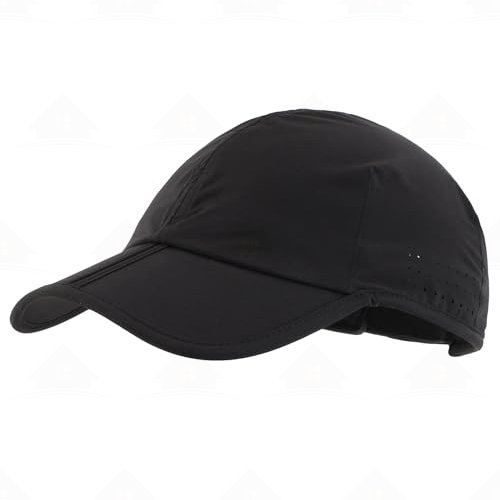 Home Prefer Foldable Sports Cap Reflective Performance Running Hat Quick Dry Workout Hat Athletic Fitted Cap for Men & Women