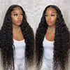 Black Long Hair Deep Wave Curly Wig