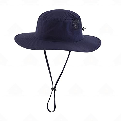 Home Prefer UPF50+ Mens Sun Hat Wide Brim Fishing Hat Womens UV Protection Hat Breathable Mesh Bucket Safari Gardening Hat
