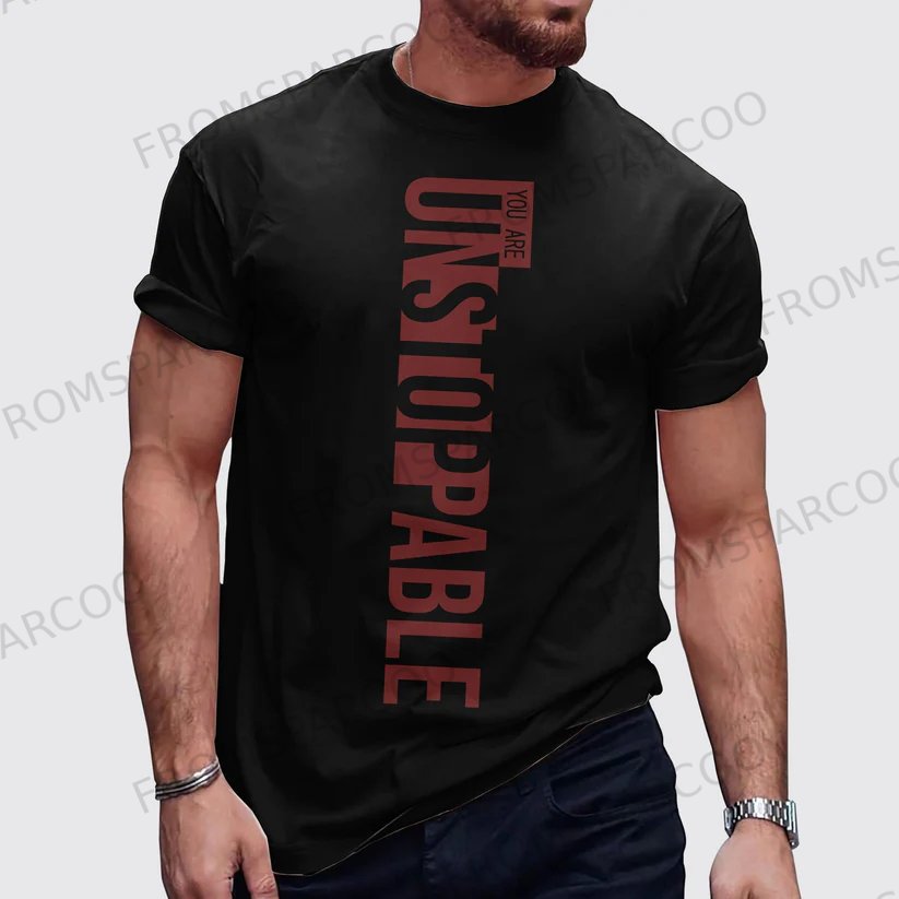 Casual Men's Printed Gym T-Shirt