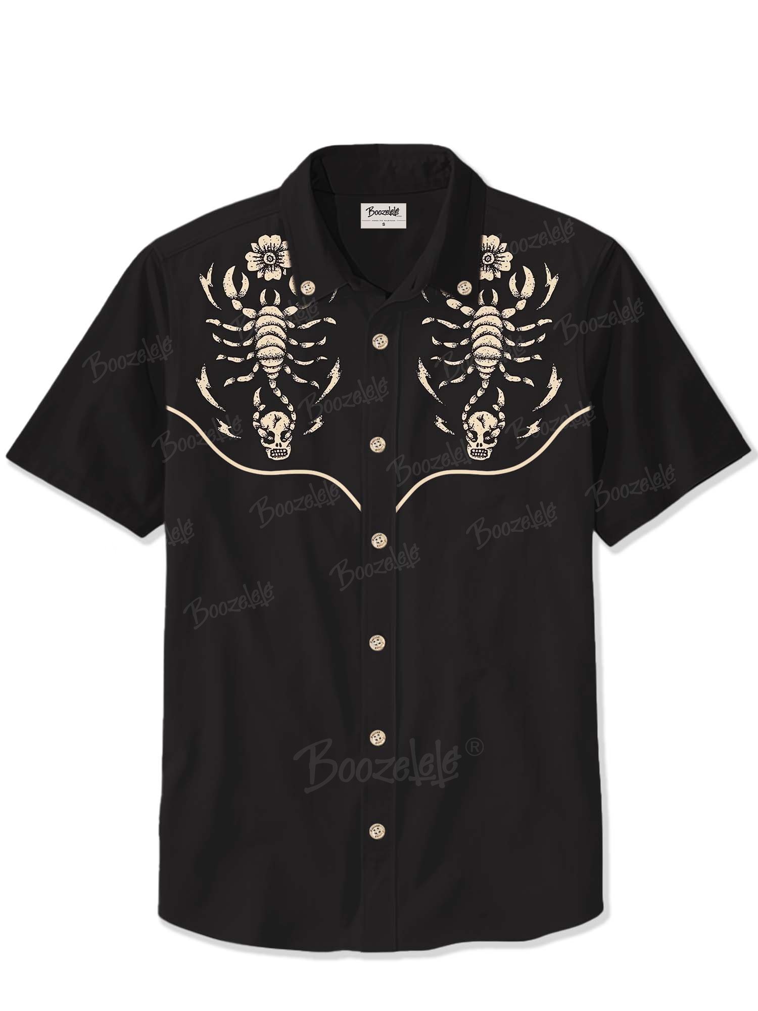 Scorpions and Flower - 100% Cotton Shirt