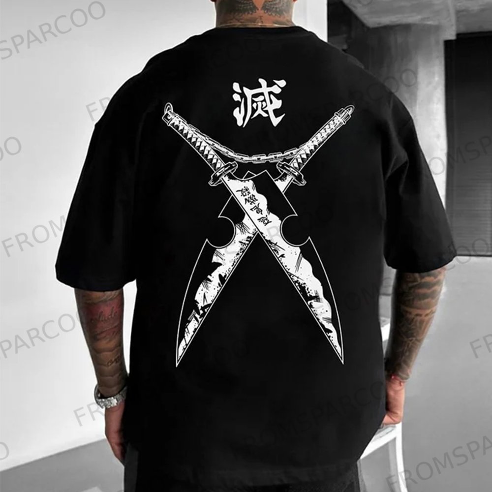 Unisex Anime Print T-Shirt