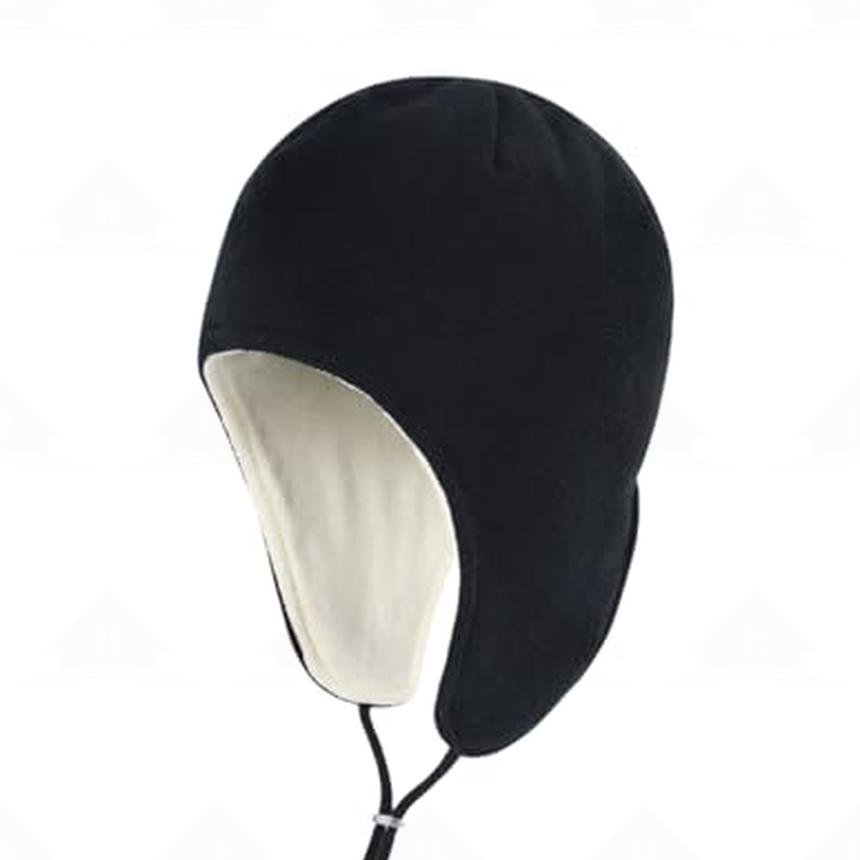 Home Prefer Mens Womens Warm Fleece Beanie Soft Winter Hat with Ear Flaps Windproof Ski Snow Cycling Skull Cap Helmet Liner