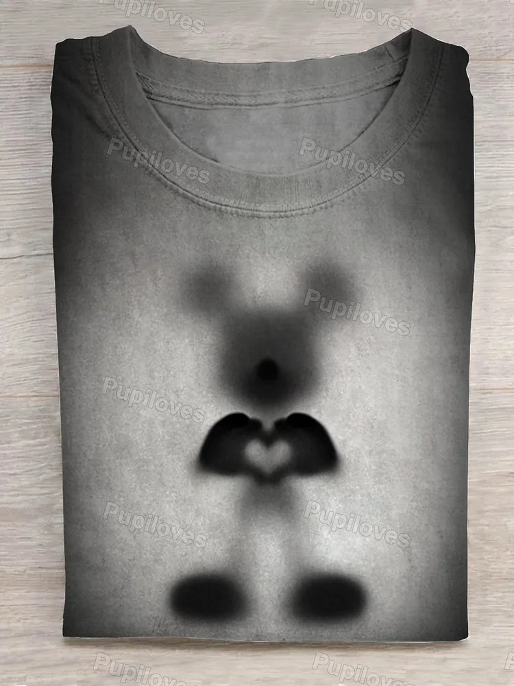 Pupiloves Pupiloves  Reflection of Heart T-shirt
