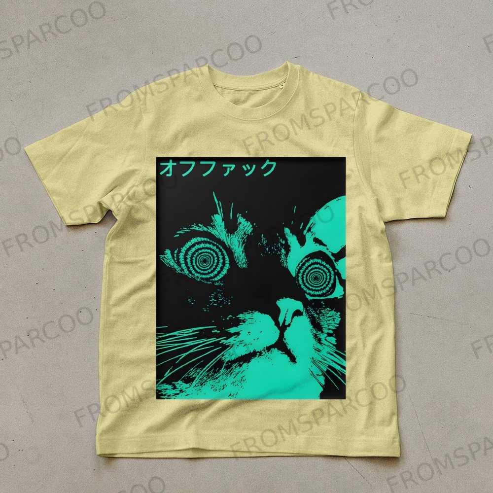 Scary Cat Unisex Prints T-Shirt