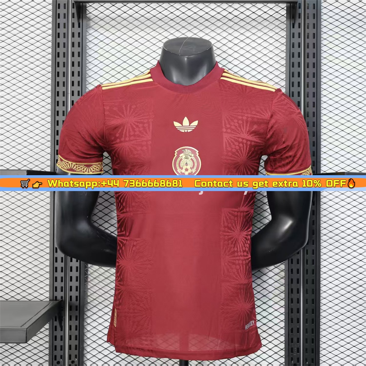 Mexico 2025 Round Logo Red Special Edition Jersey - Player Version