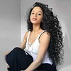 Brazilian Water Curly Wigs Black Wig