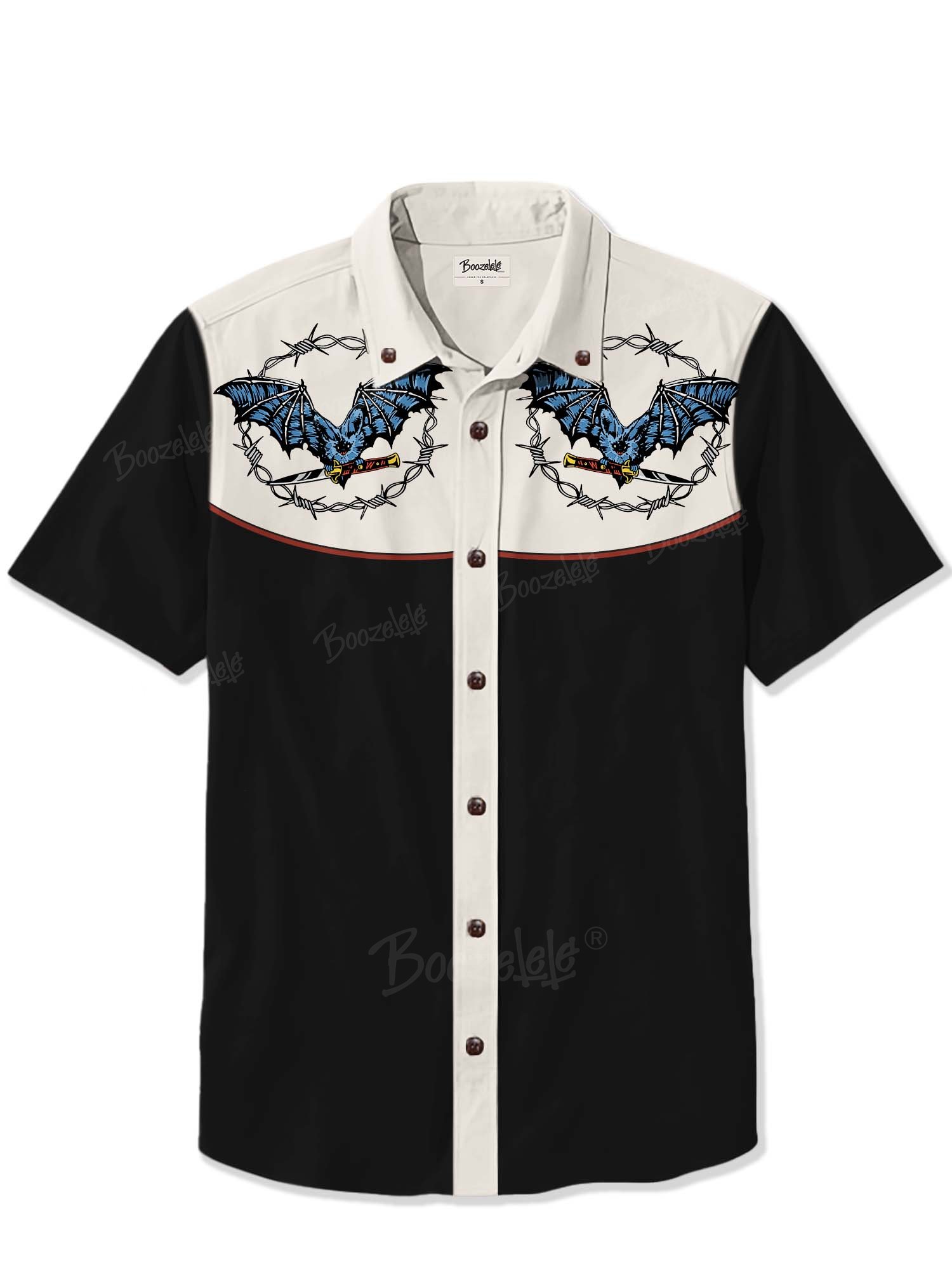 【Nyawart Design X Boozelele】Thorns And Bats - 100% Cotton Shirt