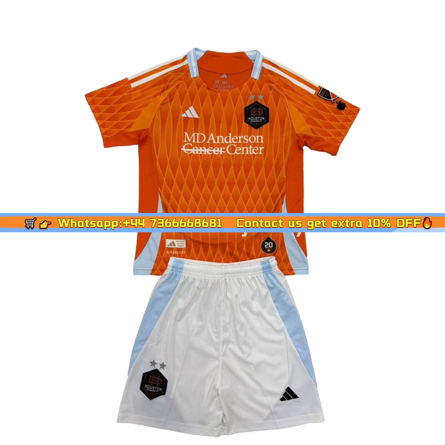 Houston Dynamo FC 25-26 Home Kids Kit