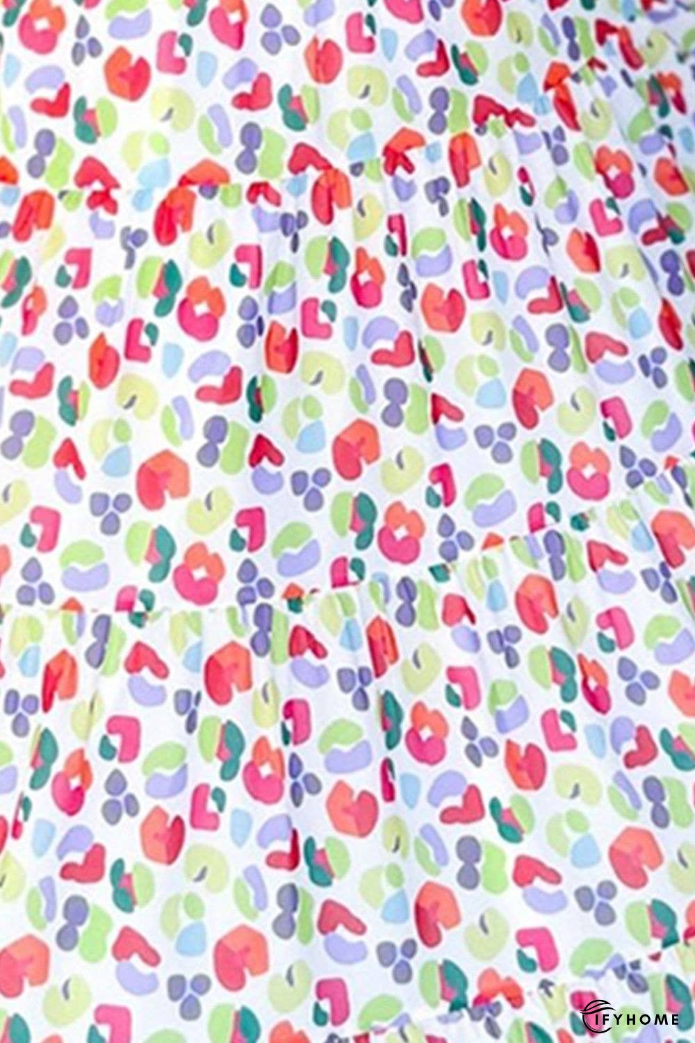 Printed Elastic Waist Skirt | IFYHOME