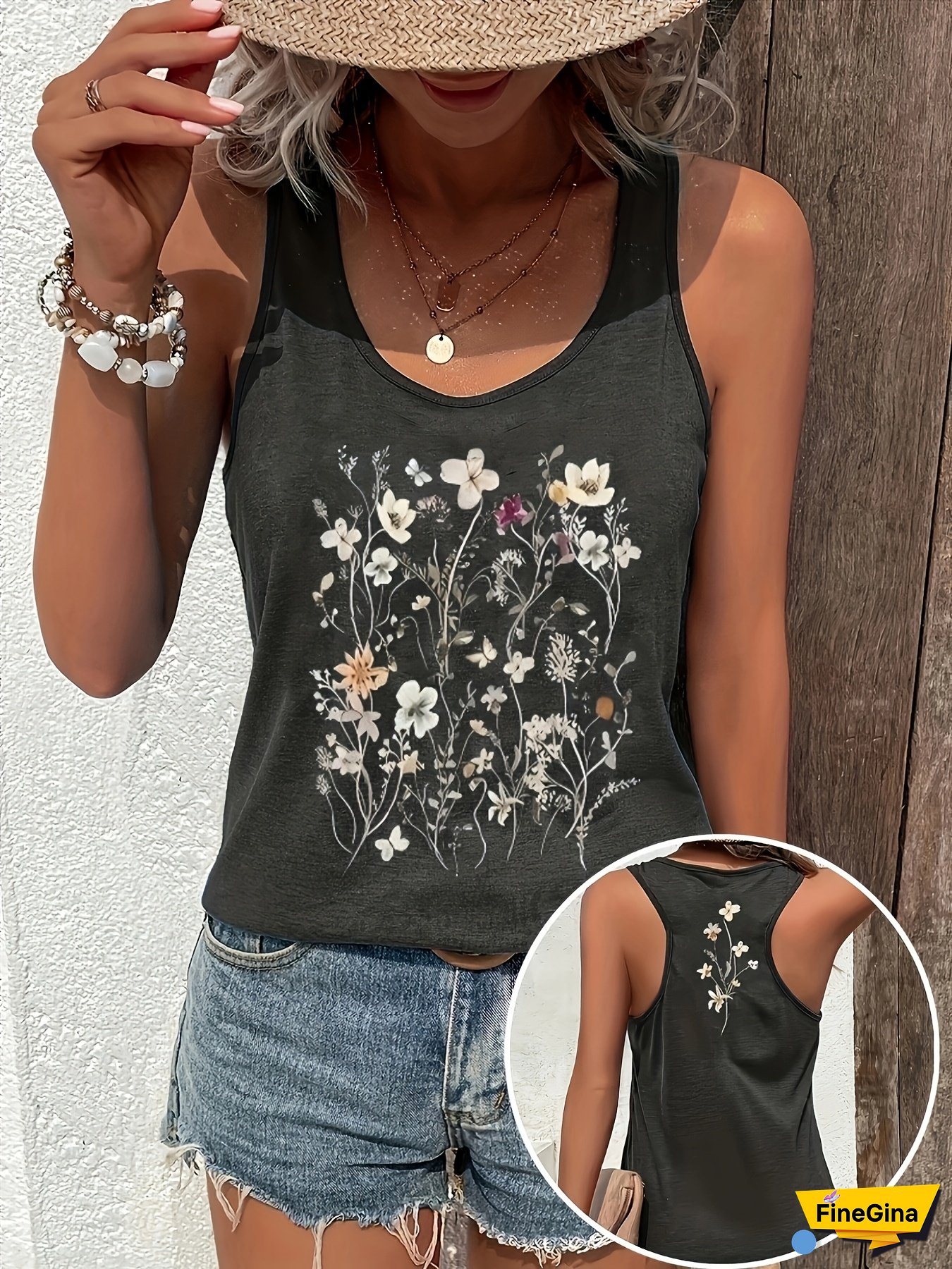 [Stylish Tank] European And American Stylish Tank Tops | Women's Tops | Casual Vests | Fashionable Prints