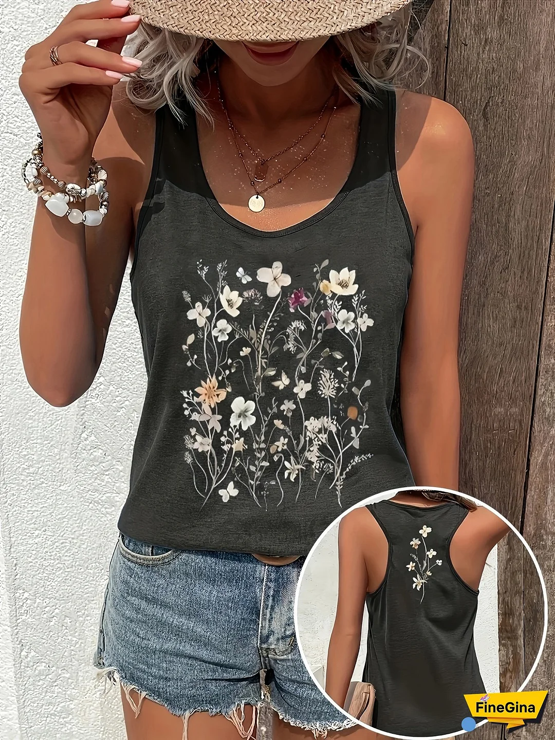 [Stylish Tank] European And American Stylish Tank Tops | Women's Tops | Casual Vests | Fashionable Prints