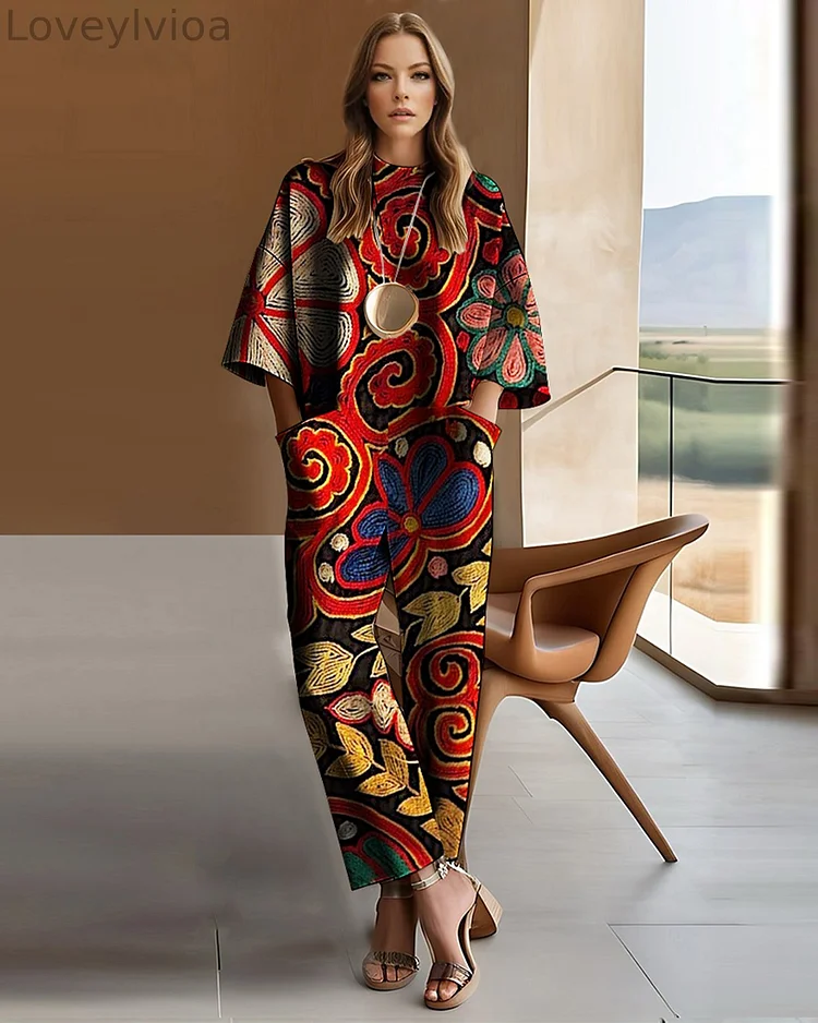 Weaved Threaded Ethnic Jumpsuit main image 0