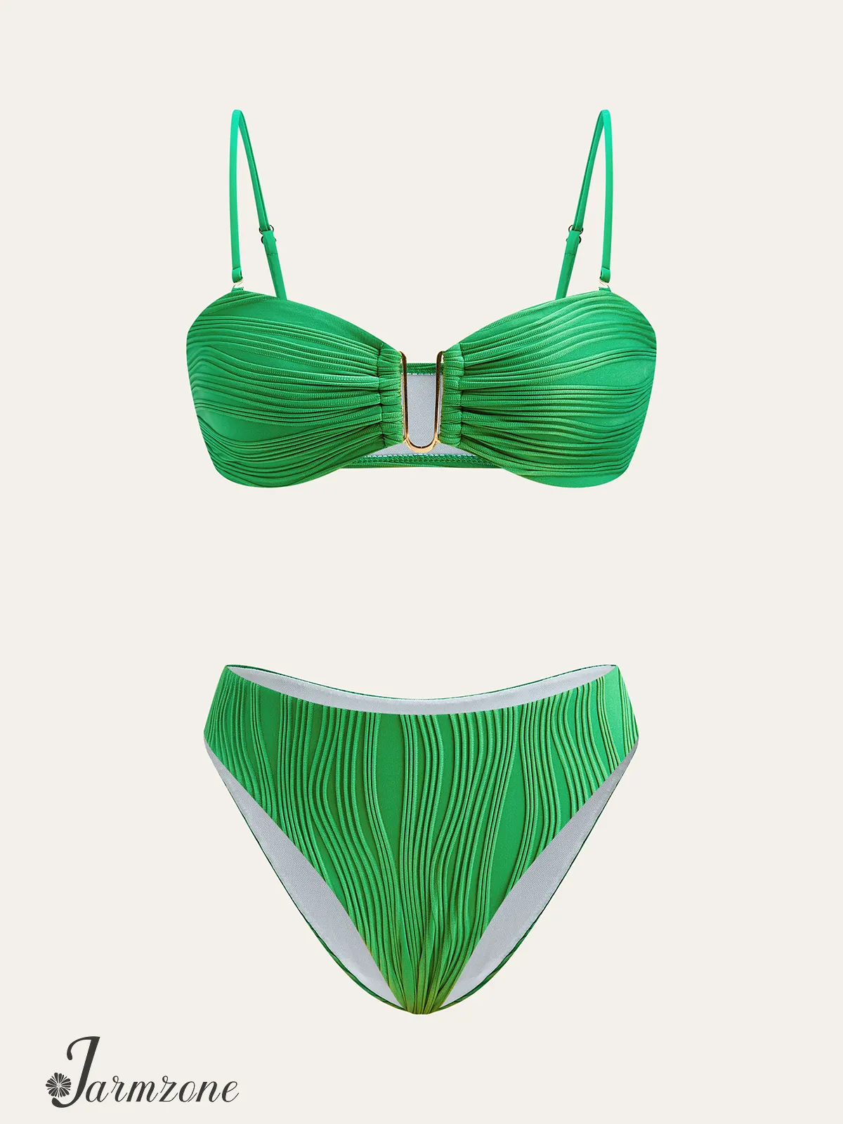 Textured Bikini Set