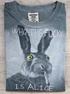 Unisex Smoking Bunny Print Casual Short Sleeve T-Shirt