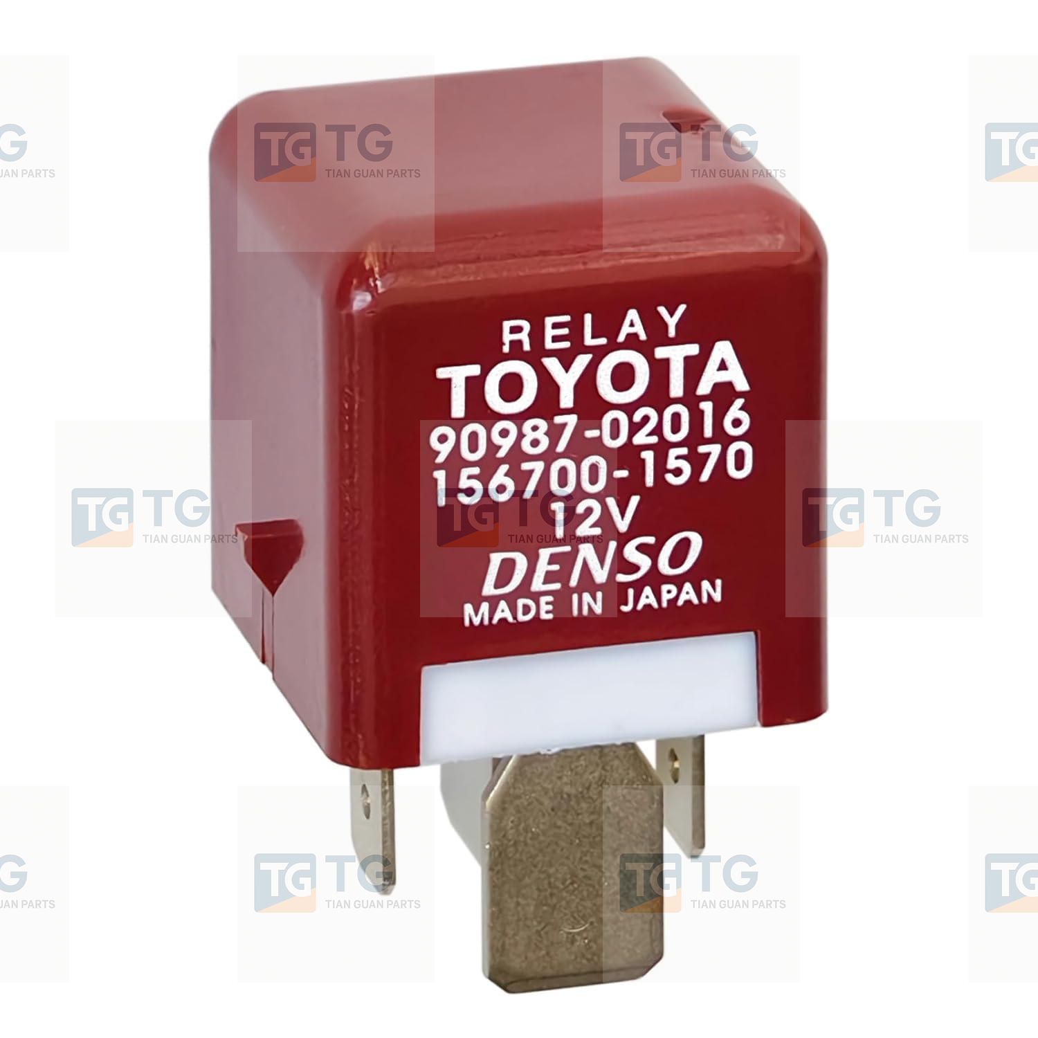 TG-Tian Guan Automotive Relay 90987-02016 156700-1570 12VDC 4Pins for Toyota Lexus