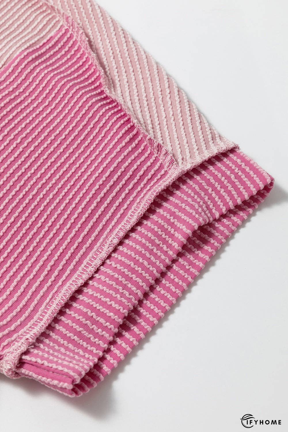 Color Block Round Neck Short Sleeve T-Shirt - 5% Elastane | IFYHOME