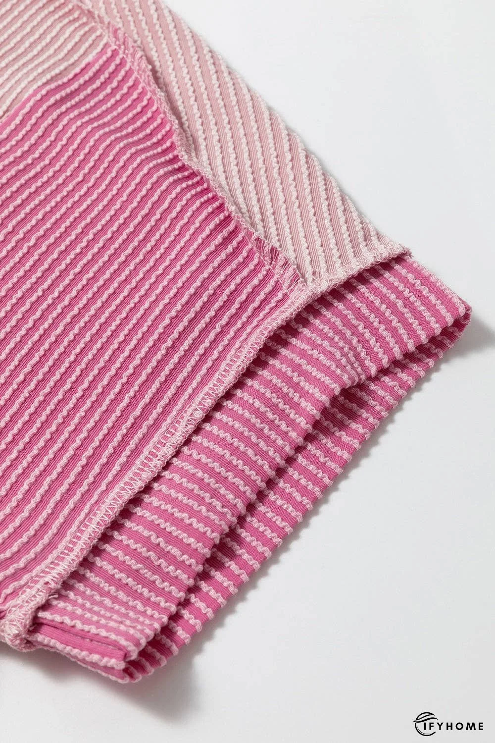 Color Block Round Neck Short Sleeve T-Shirt - 5% Elastane | IFYHOME