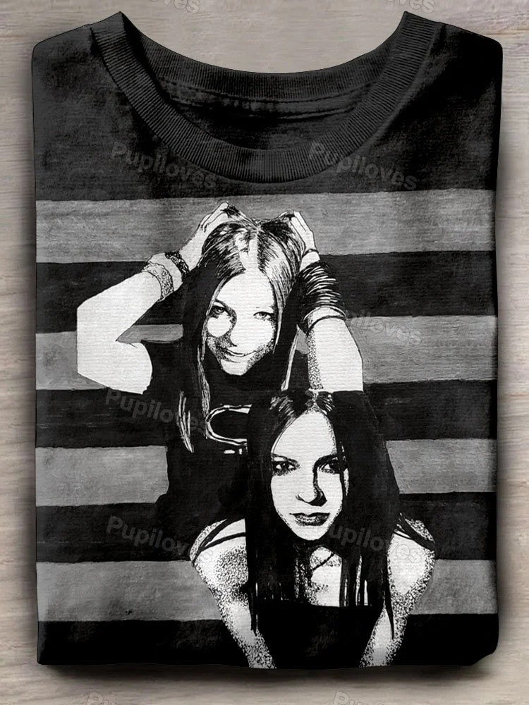 Pupiloves Pupiloves Avril Lavigne Singer T-shirt