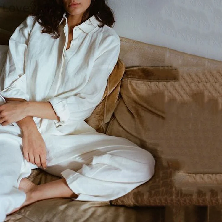 Utility Linen Lapel Button Up Jumpsuit