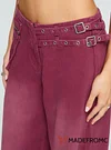 Paltrow Cargo Jeans Washed Burgundy