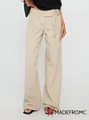 Boxie Mid Rise Wide Leg Jeans Cream