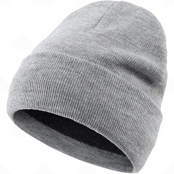 Home Prefer Men's Winter Hat Warm Fleece Knit Cuff Beanie Watch Cap Skull Beanie