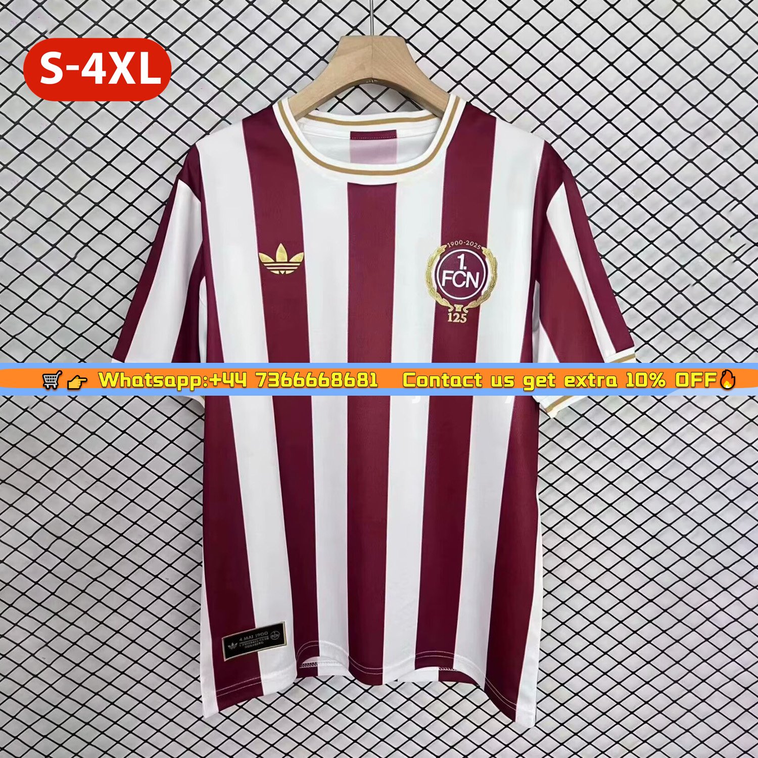 N&uuml;rnberg 24-25 125-Year Anniversary Jersey - Fans Version