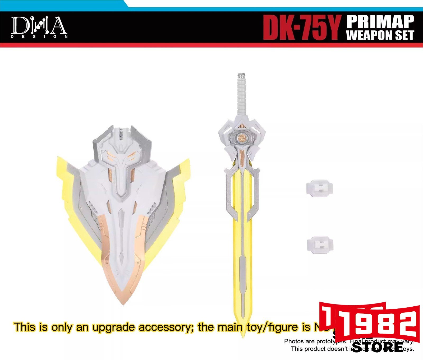 DNA DK-75Y PRIMAP Custom Weapon Parts Set Action Figure Upgrade Accessories for Thirteen Primes Collectible Models Premium Gear for Fans and Hobby Enthusiasts