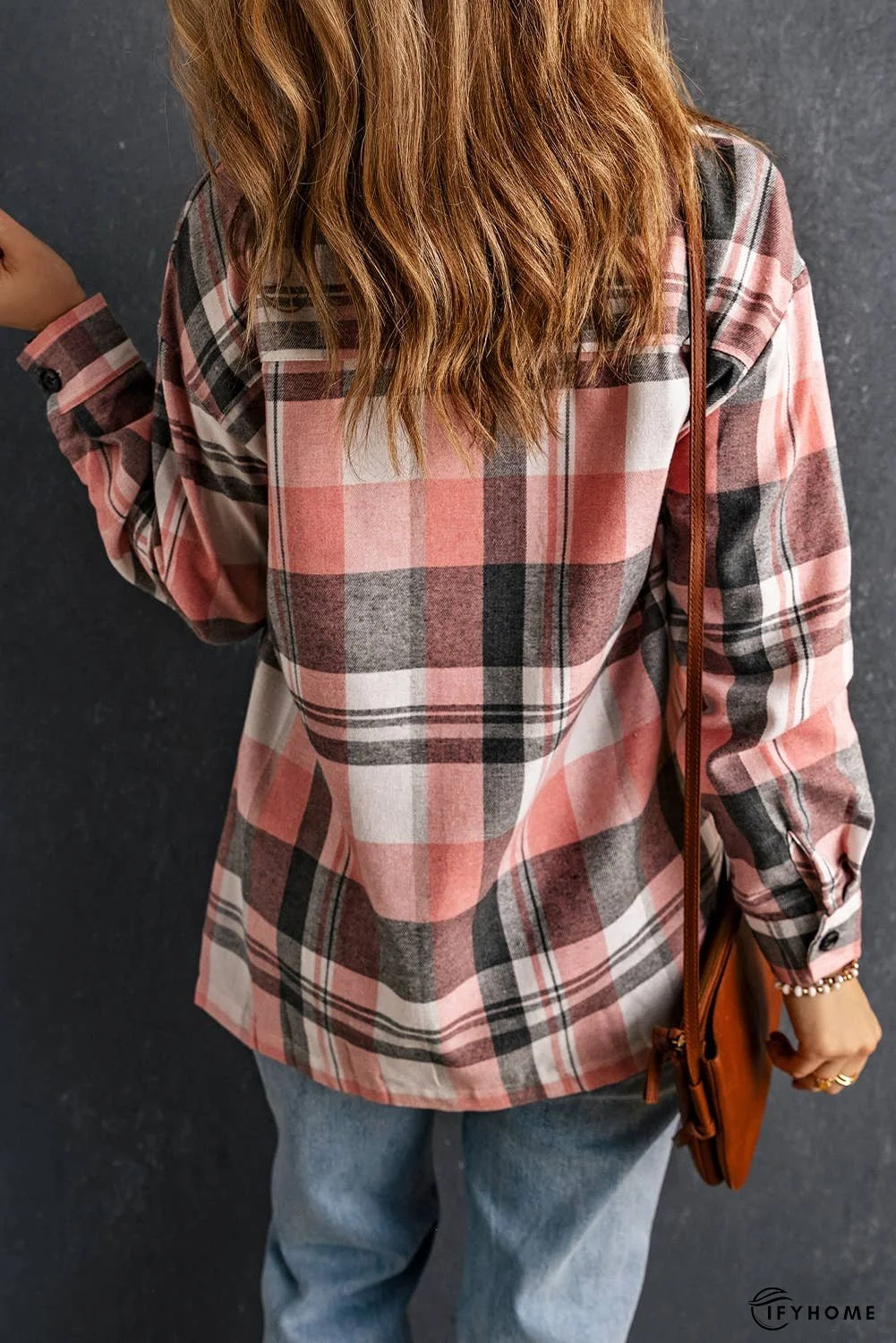 Plaid Button Up Patch Pocket Shirt | IFYHOME
