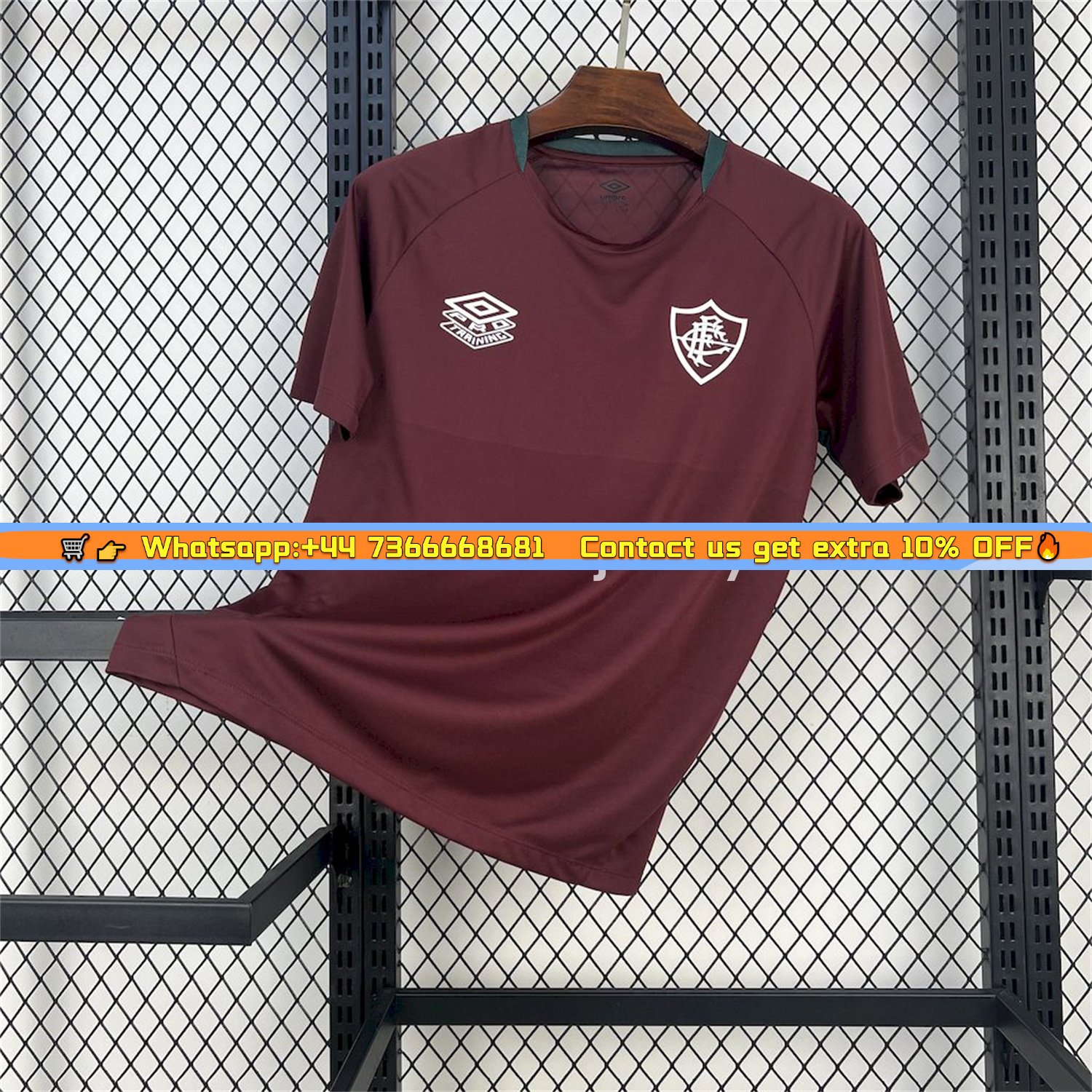 Fluminense 25-26 Deep Red Training Jersey - Fans Version