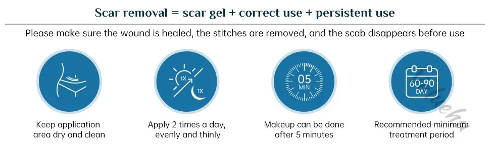 how to use mebak silicone scar gel