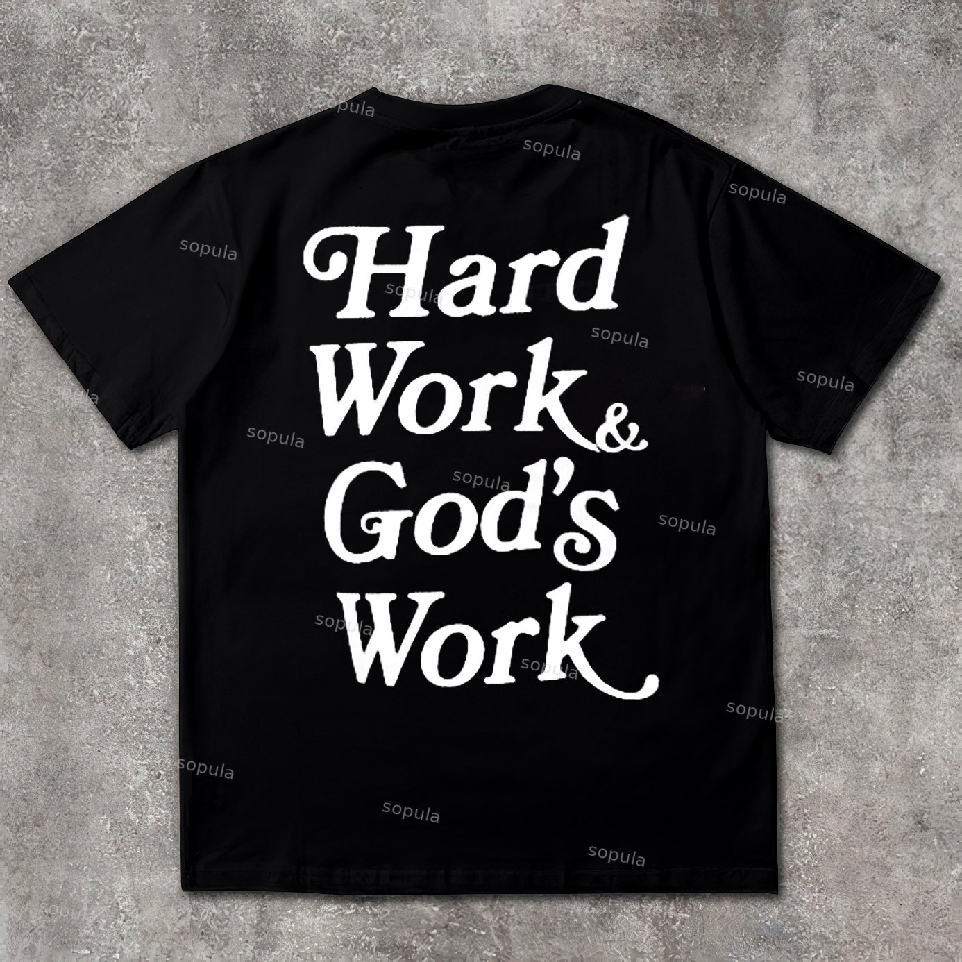 Sopula Hard Work & God's Work Oversized T-Shirt - Sopula｜Premium Graphic Tees & Graphic Clothing