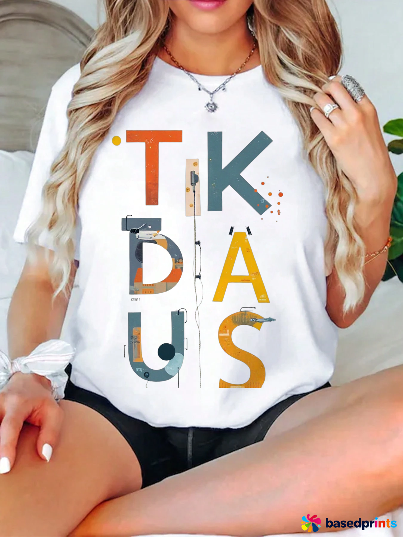 Tikas T-Shirt Women Summer Casual Short Sleeve Tops