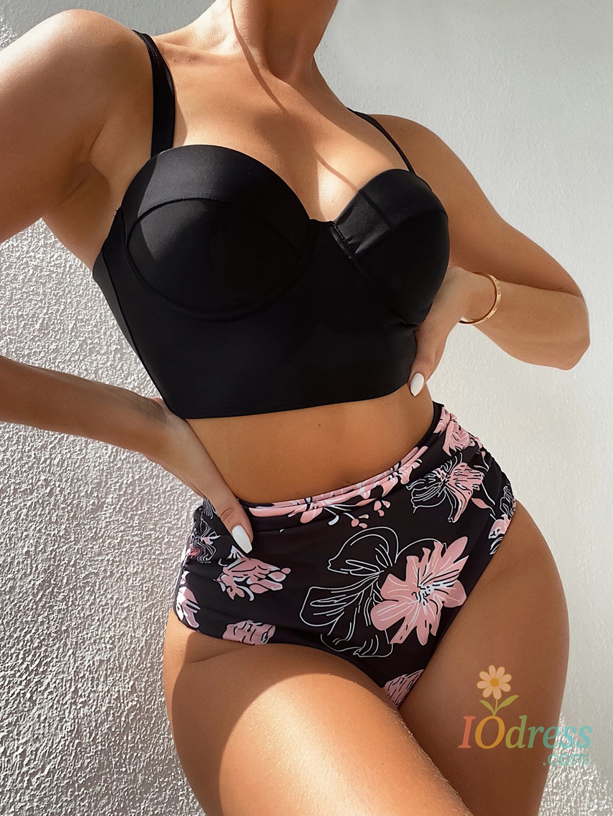 IO Dress Bikini 2025 Push Up Swimsuit Women Halter High Waist Swimwear Female Printed Bathing Suit Bathers Mayo Biquine