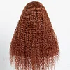 Glueless Black Gradient Brown Brazilian Water Wave Curly Wigs