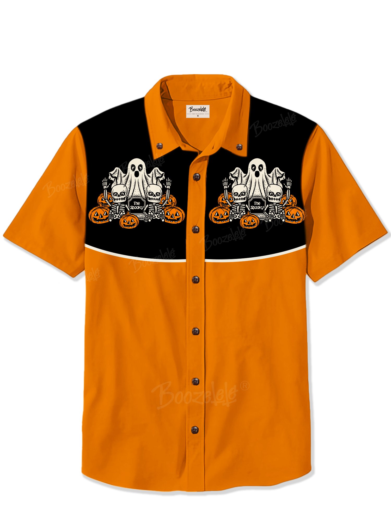 【Nyawart Design X Boozelele】Spooky Pumpkin Tombstone - 100% Cotton Shirt