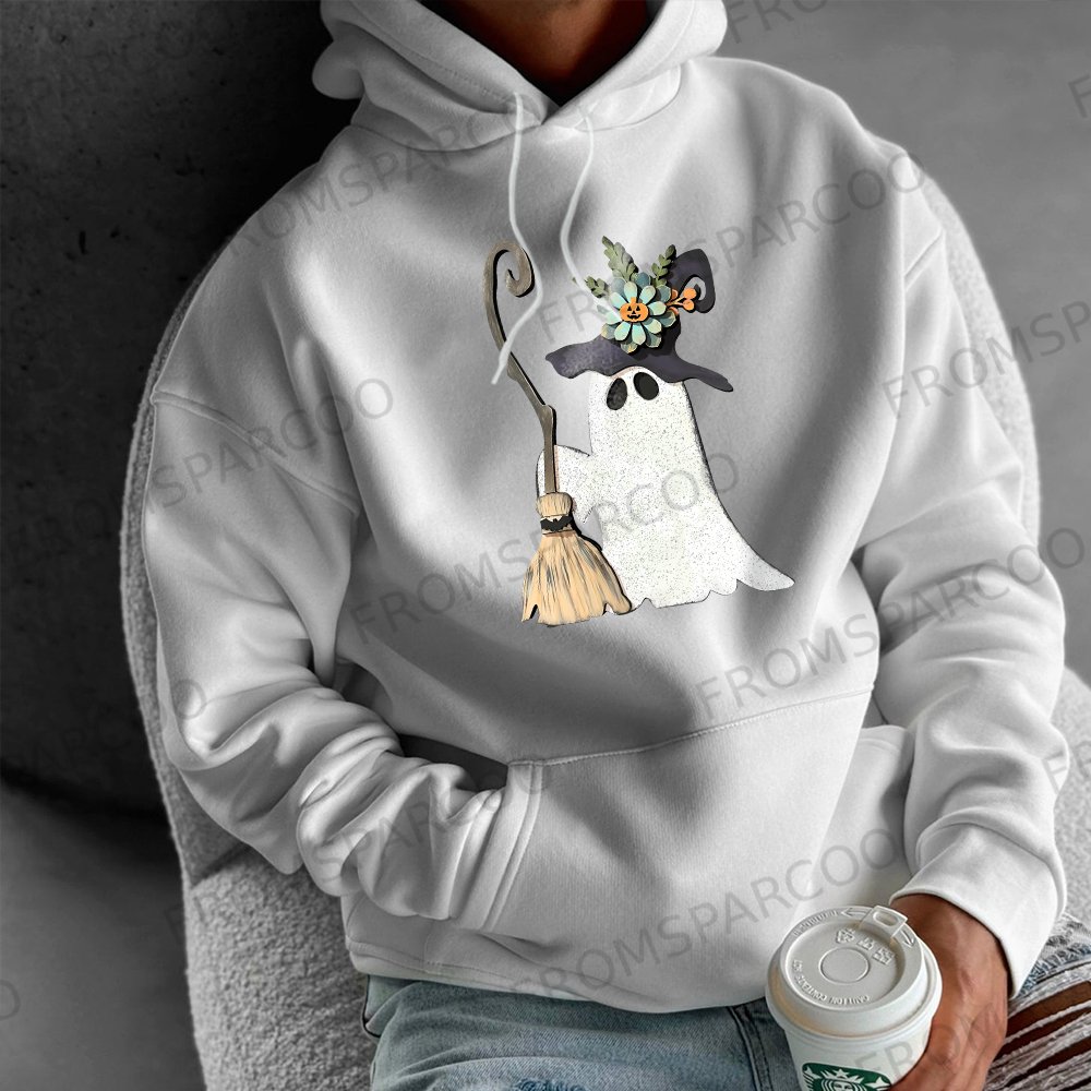 Unisex Casual Halloween Graphic Print Hoodie