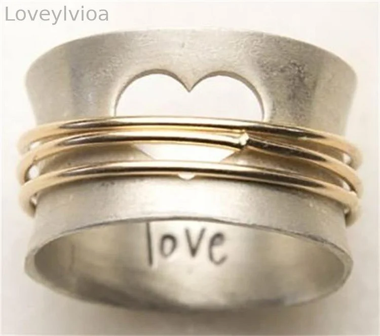 🎁“LOVE”Heart Openwork Ring