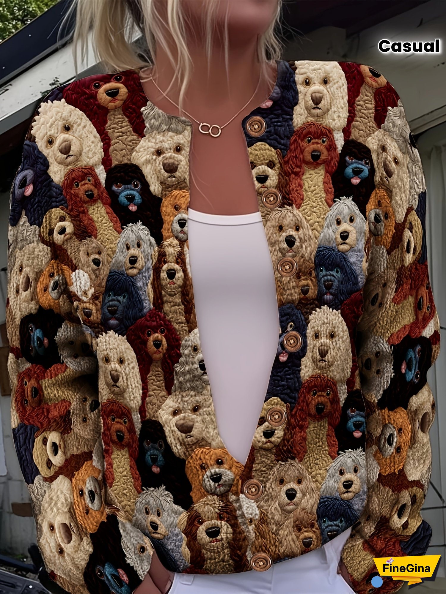 [Casual Sweater] Casual Long Sleeve Women's Open Front Round Neck Sweater Set