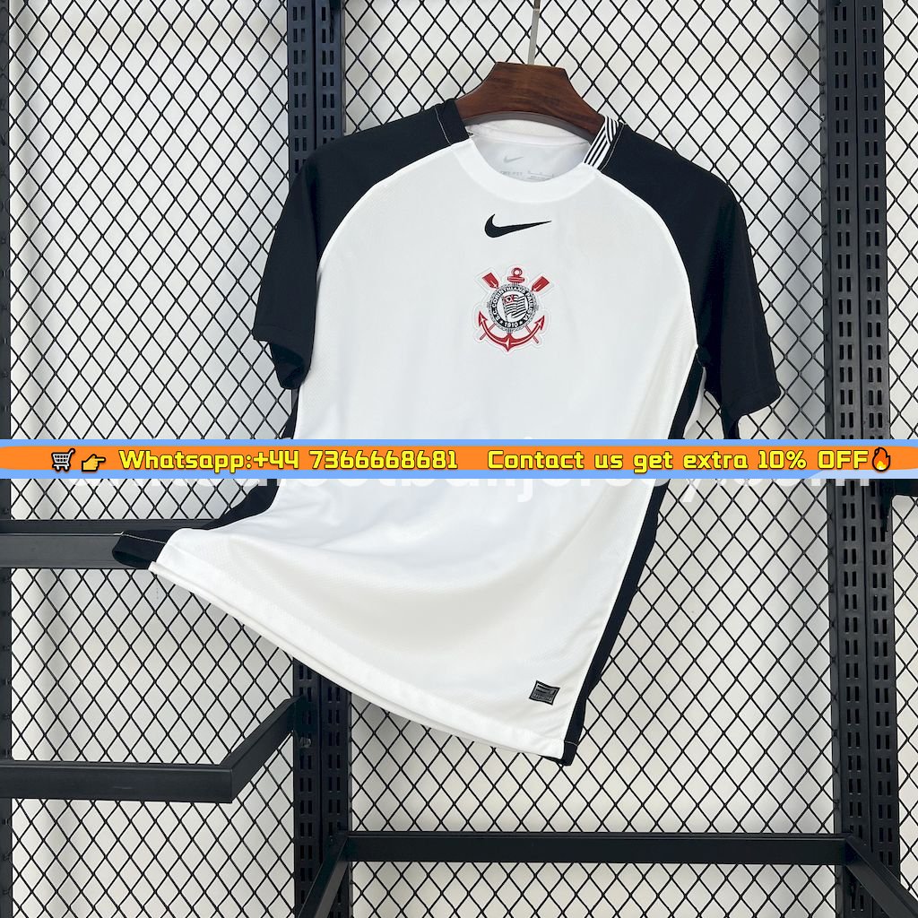 Corinthians 2025-26 Home Unsponsored Jersey - Fans Version
