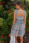 Shawn Floral Mini Dress in Teal